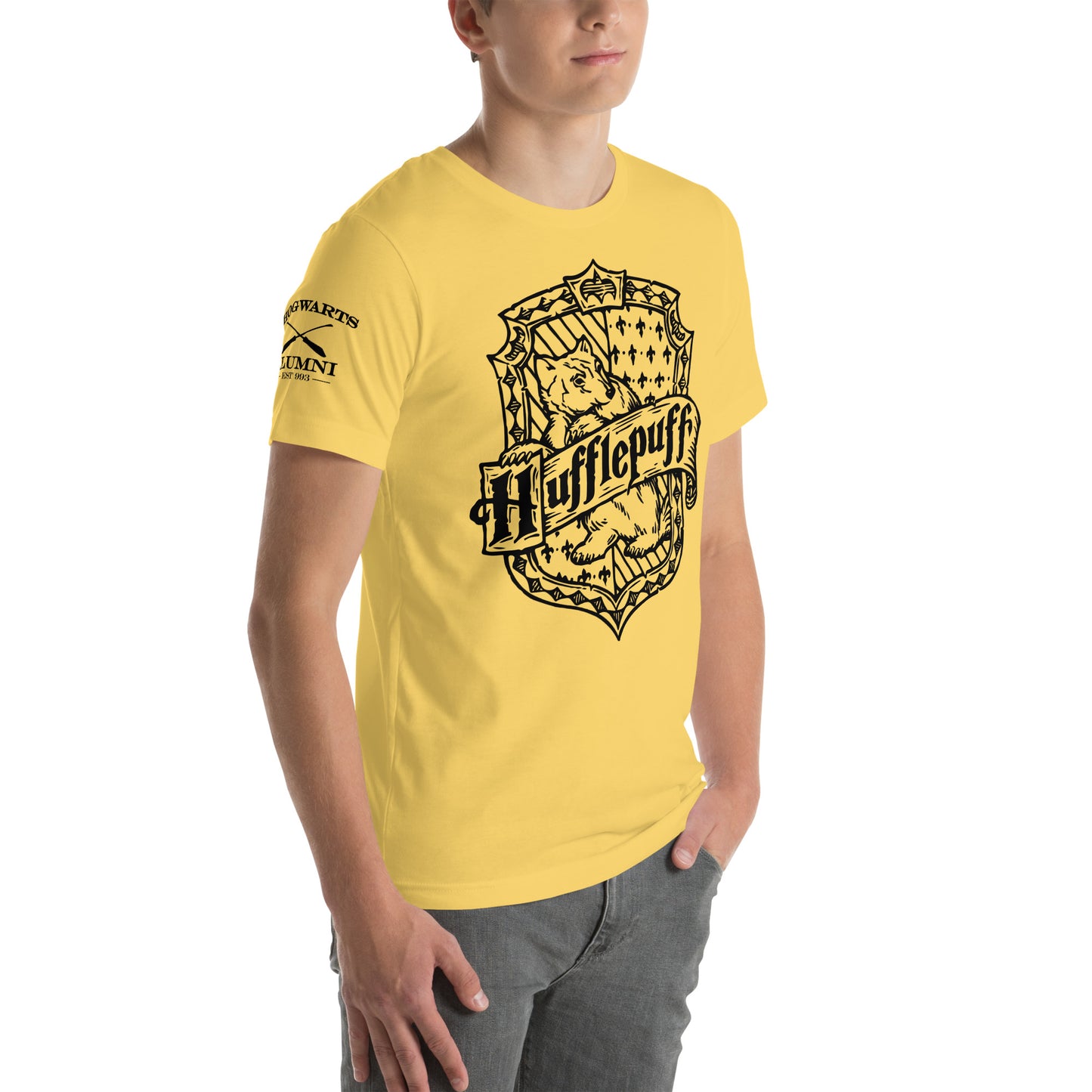 Harry Potter Hogwarts Hufflepuff Crest T-Shirt Unisex