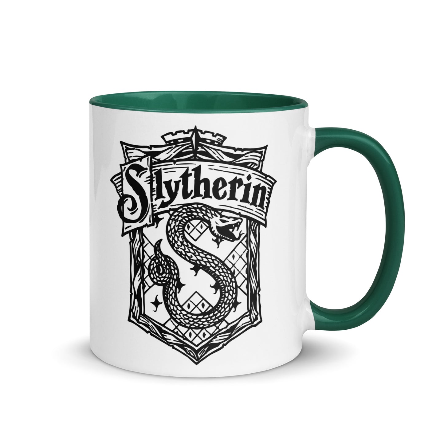 Harry Potter Hogwarts Slytherin Crest Colored Mug