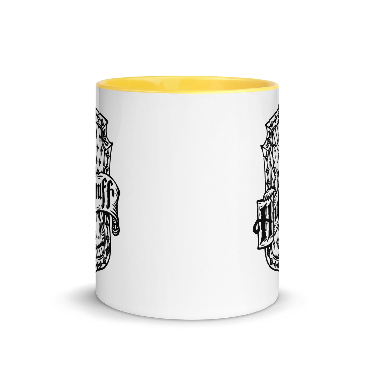 Harry Potter Hogwarts Hufflepuff Crest Colored Mug