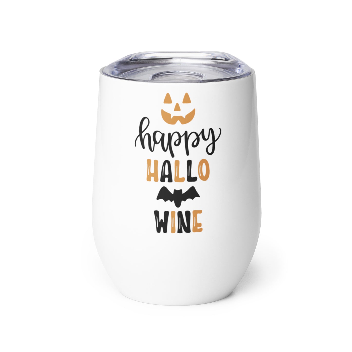 Happy Hallo-Wine Wine tumbler